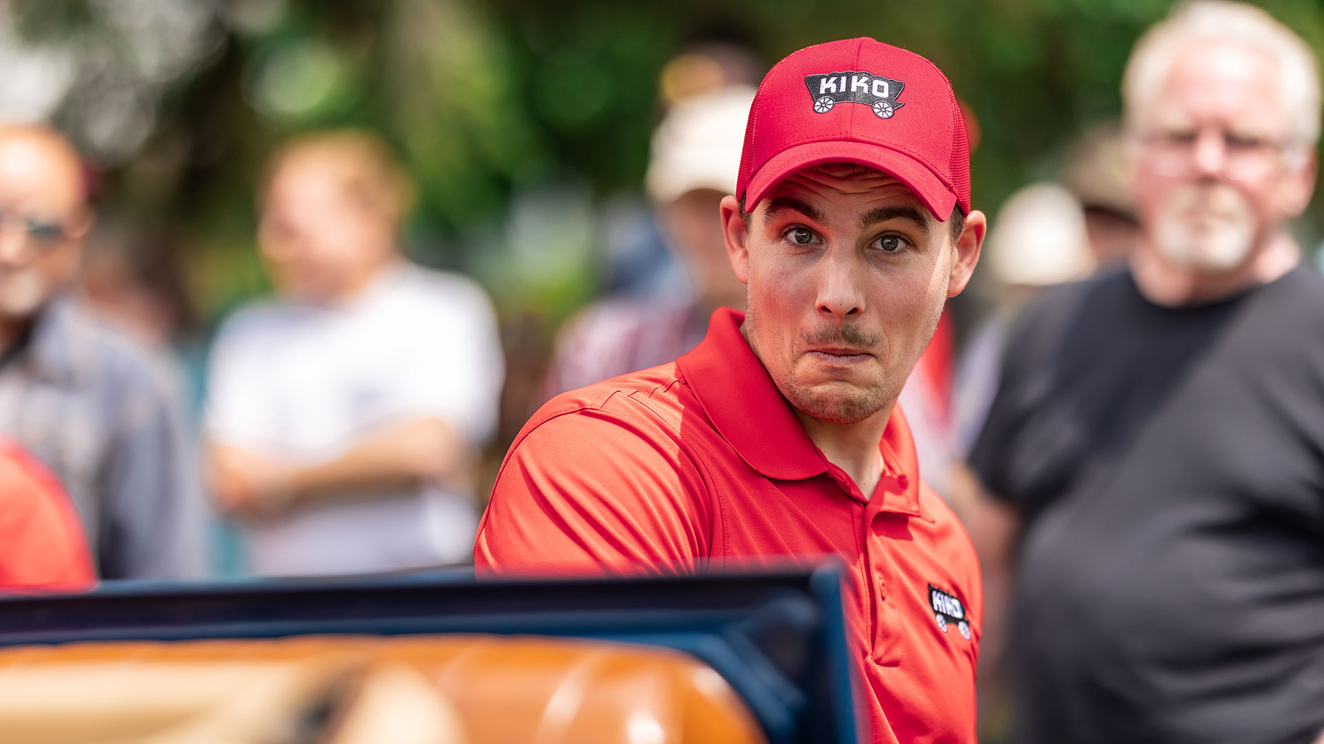 KIKO Auctioneer making an oops face.