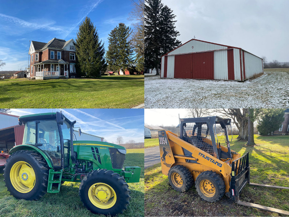180+ Acre Farm Tractors Quality Hay Equipment & Farm Machinery Kinsman, OH KIKO Auctions