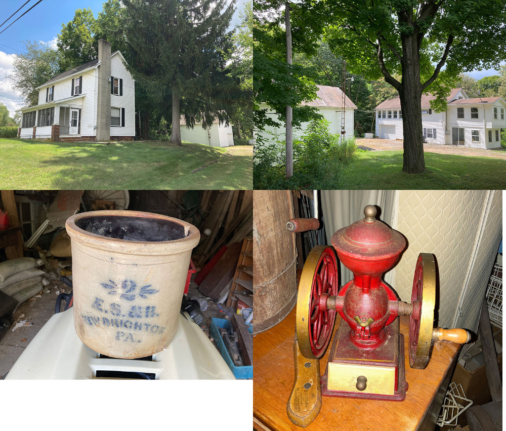 11 Wooded Acres TwoStory Home Plus Apartment/Duplex Furniture Antiques Primitives