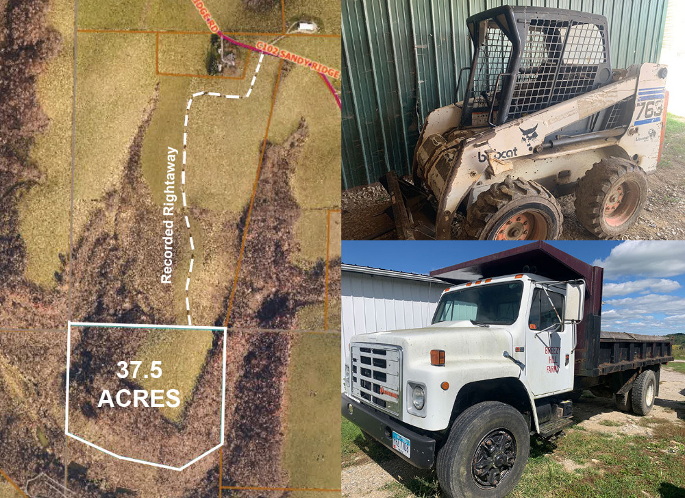 37.5 Acres Of Hunting Land Tractors Trucks Farm Equipment