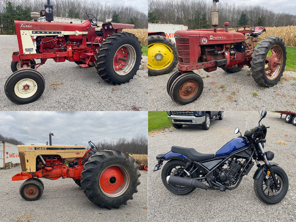 Tractors Trailers Tools Motorcycles Beloit, OH KIKO Auctions