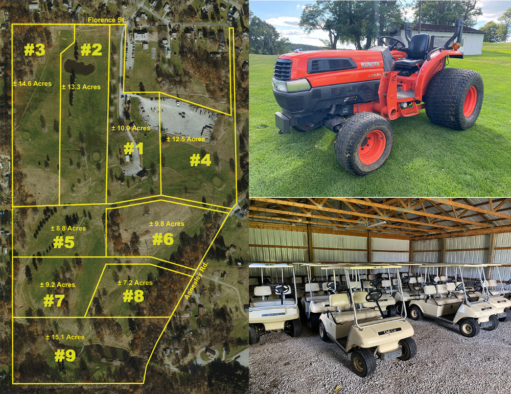 102 Acres Cedar Hills Golf Course Golf Carts Tractor East