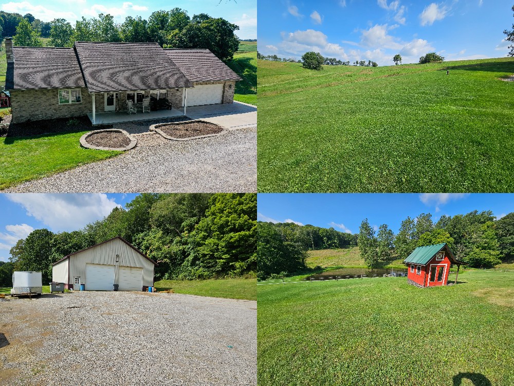Public Auction Sale 39.4 Acres With Beautiful Brick Ranch Home