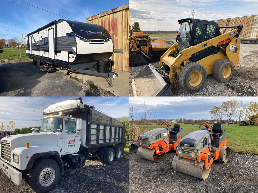 Cat Skid Loader Toy Hauler Mack Dump Truck Middlefield, OH KIKO
