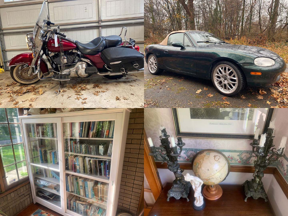 Motorcycle Mazda Miata Furniture Salem, OH KIKO Auctions and