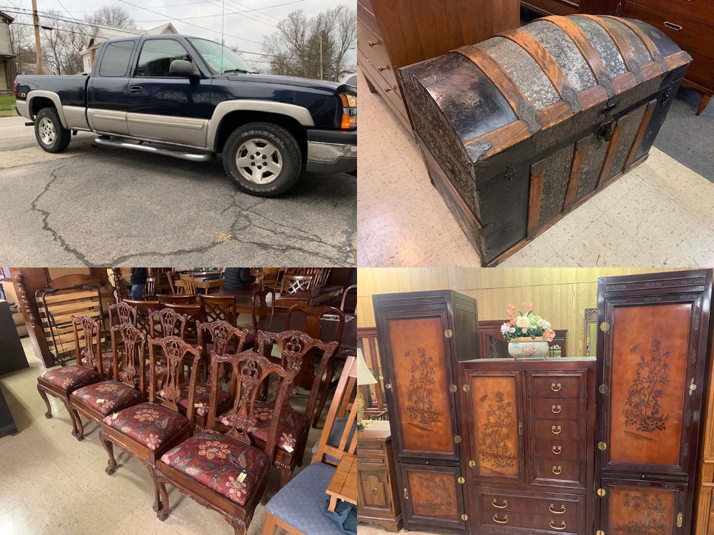 Huge Furniture Auction 2005 Chevy Silverado Z71 Tools Leetonia