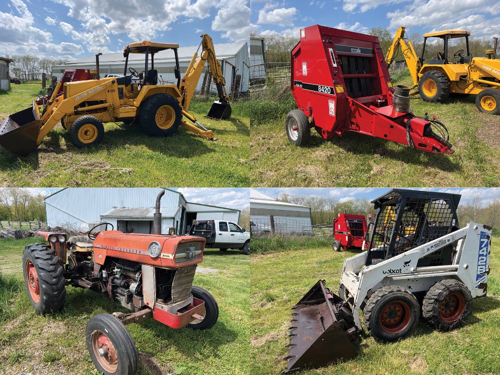 John Deere Backhoe, Bobcat Skid Loader East Sparta, OH KIKO