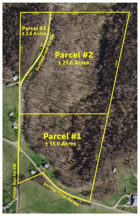 45 Acres Newcomerstown OH - Home, Garage, 3 Parcels