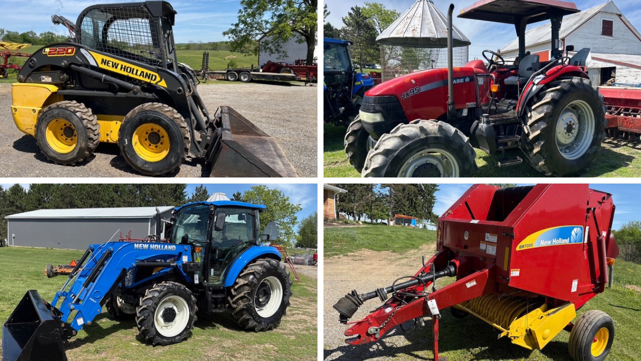 Public Auction Sale: Tractors, Skid Steer, Farm Equip, Cattle